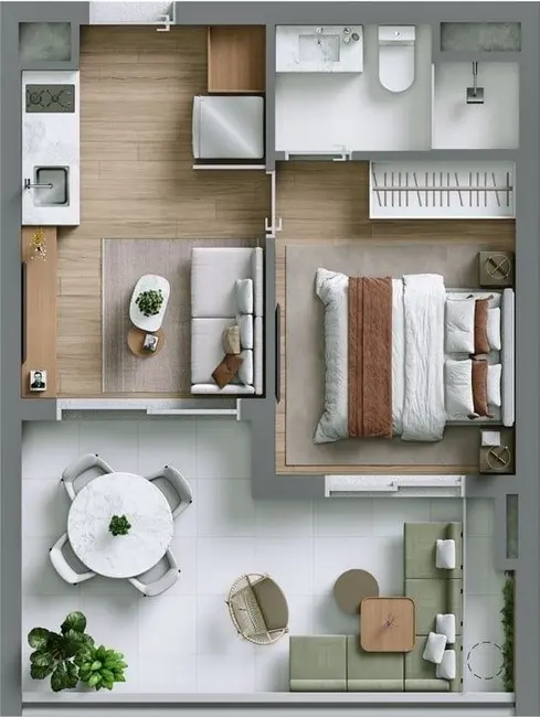 Apartamento com 1 quarto à venda, 31m2 em Bela Vista, São Paulo - SP - imagem 4 Foto 4 de Apartamento com 1 quarto à venda, 31m2 em Bela Vista, São Paulo - SP