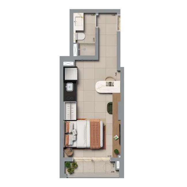 Kitnet com 1 quarto à venda, 21m2 em Vila Formosa, São Paulo - SP - imagem 6 Foto 6 de Kitnet com 1 quarto à venda, 21m2 em Vila Formosa, São Paulo - SP