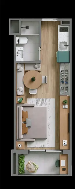 Foto 3 de Kitnet com 1 quarto à venda, 27m2 em Campo Belo, São Paulo - SP