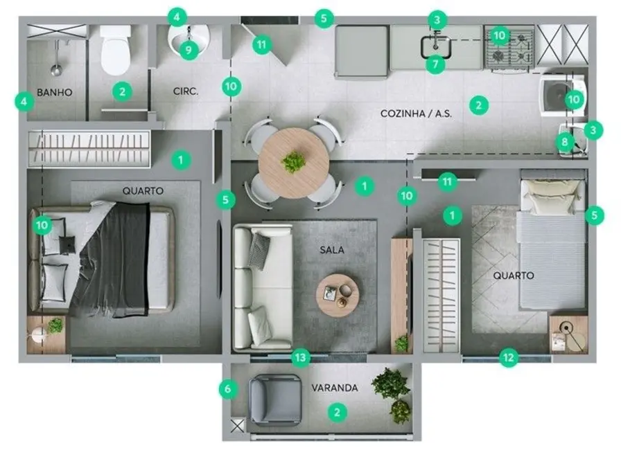 Apartamento com 2 quartos à venda, 34m2 em Pirituba, São Paulo - SP - imagem 4 Foto 4 de Apartamento com 2 quartos à venda, 34m2 em Pirituba, São Paulo - SP