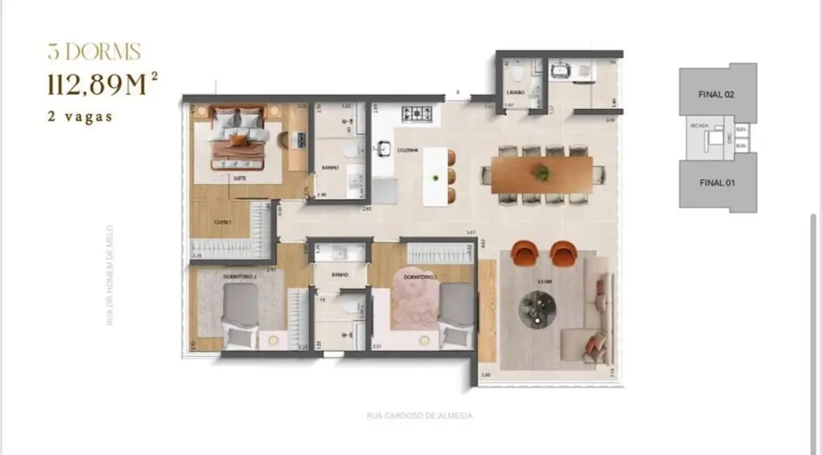 Foto 9 de Apartamento com 3 quartos à venda, 113m2 em Perdizes, São Paulo - SP