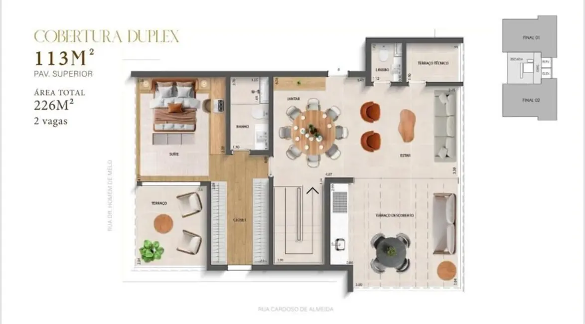 Cobertura com 4 quartos à venda, 226m2 em Perdizes, São Paulo - SP - imagem 7 Foto 7 de Cobertura com 4 quartos à venda, 226m2 em Perdizes, São Paulo - SP
