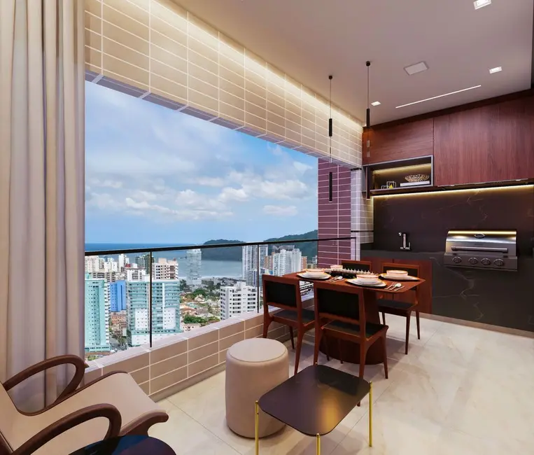 Foto 4 de Apartamento com 2 quartos à venda, 72m2 em Canto do Forte, Praia Grande - SP