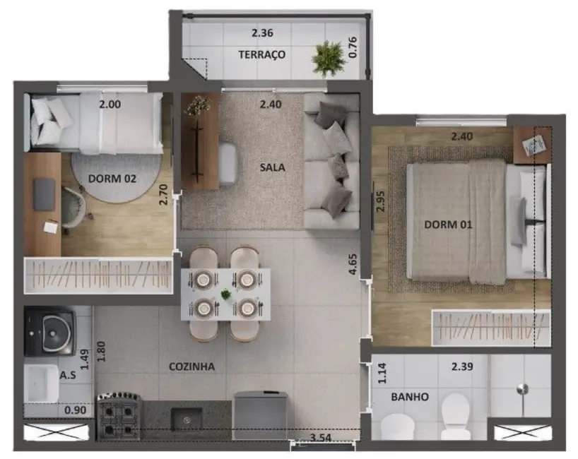 Foto 1 de Apartamento com 2 quartos à venda, 34m2 em Lapa, São Paulo - SP