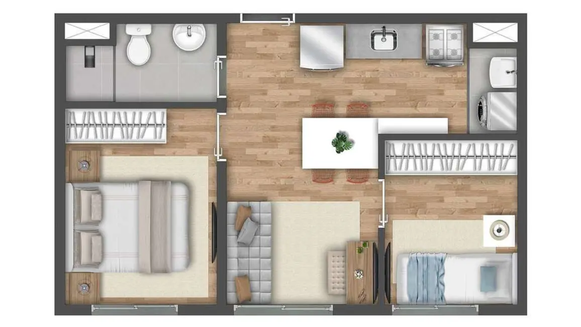 Apartamento com 1 quarto à venda, 26m2 em Vila das Belezas, São Paulo - SP - imagem 3 Foto 3 de Apartamento com 1 quarto à venda, 26m2 em Vila das Belezas, São Paulo - SP