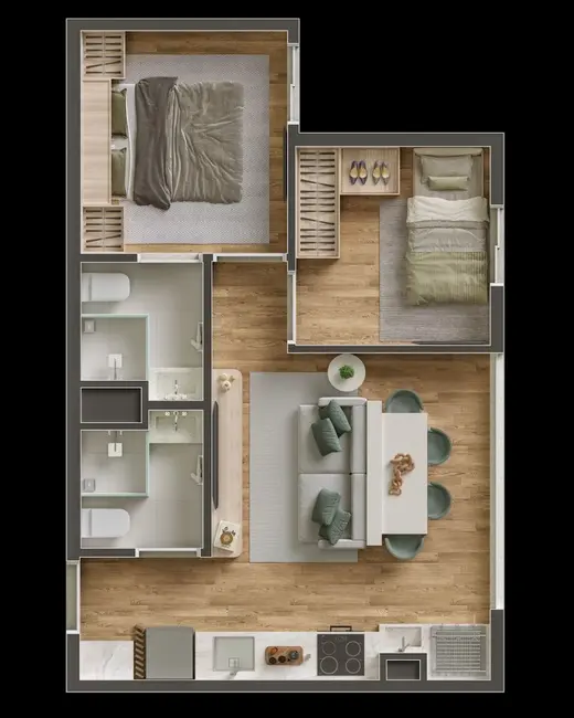 Apartamento com 2 quartos à venda, 42m2 em Vila Matilde, São Paulo - SP - imagem 4 Foto 4 de Apartamento com 2 quartos à venda, 42m2 em Vila Matilde, São Paulo - SP