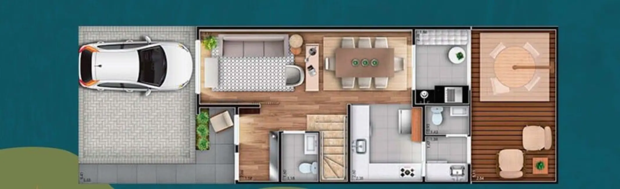 Foto 1 de Casa de Condomínio com 3 quartos à venda, 105m2 em Betel, Paulinia - SP