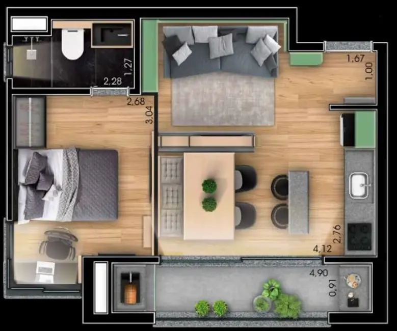 Foto 1 de Apartamento com 1 quarto à venda, 43m2 em Cambuí, Campinas - SP