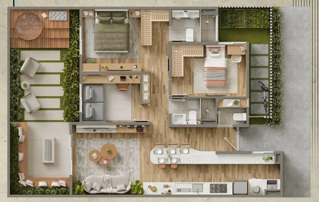Foto 2 de Casa de Condomínio com 3 quartos à venda, 130m2 em Parque Taquaral, Campinas - SP