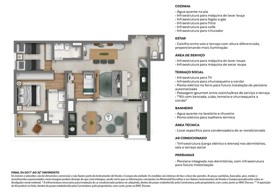 Apartamento com 4 quartos à venda, 138m2 em Brooklin Paulista, São Paulo - SP - imagem 5 Foto 5 de Apartamento com 4 quartos à venda, 138m2 em Brooklin Paulista, São Paulo - SP
