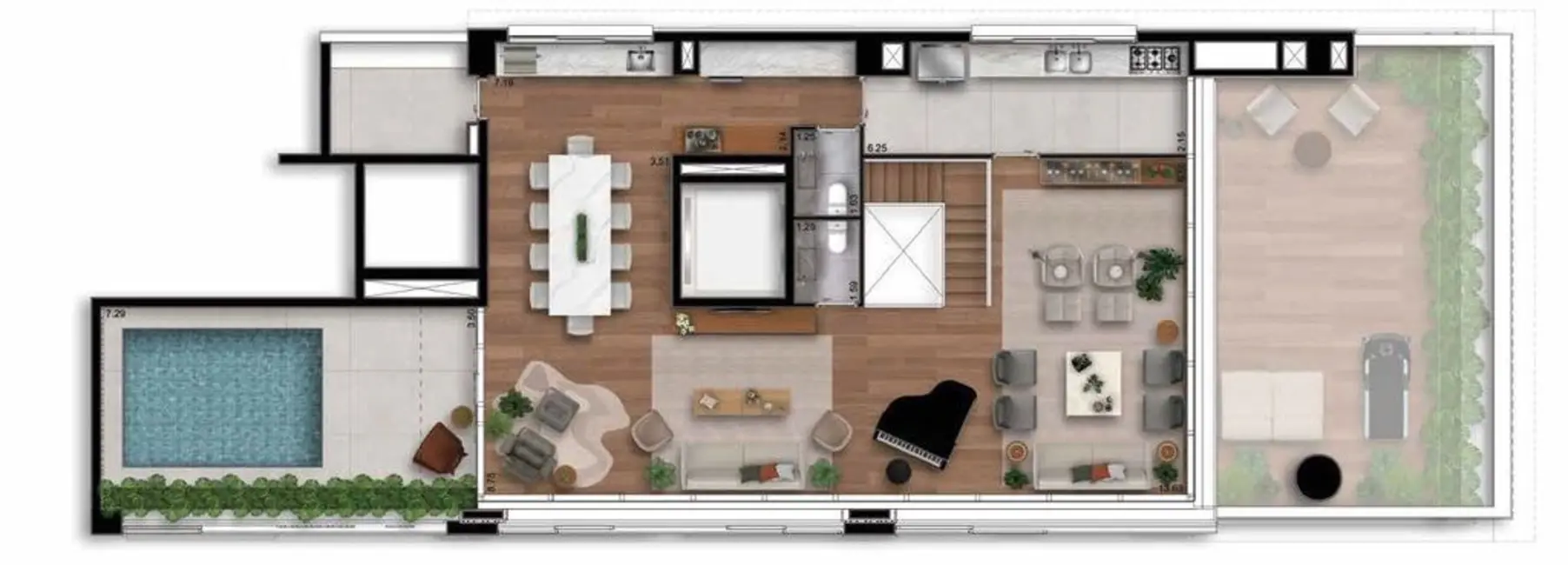 Apartamento com 2 quartos à venda, 105m2 em Itaim Bibi, São Paulo - SP - imagem 9 Foto 9 de Apartamento com 2 quartos à venda, 105m2 em Itaim Bibi, São Paulo - SP