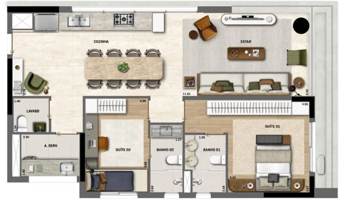 Foto 4 de Apartamento com 2 quartos à venda, 199m2 em Jardins, São Paulo - SP