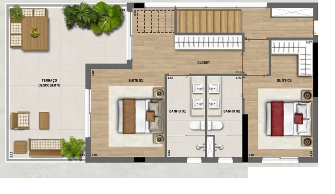 Foto 3 de Apartamento com 2 quartos à venda, 199m2 em Jardins, São Paulo - SP