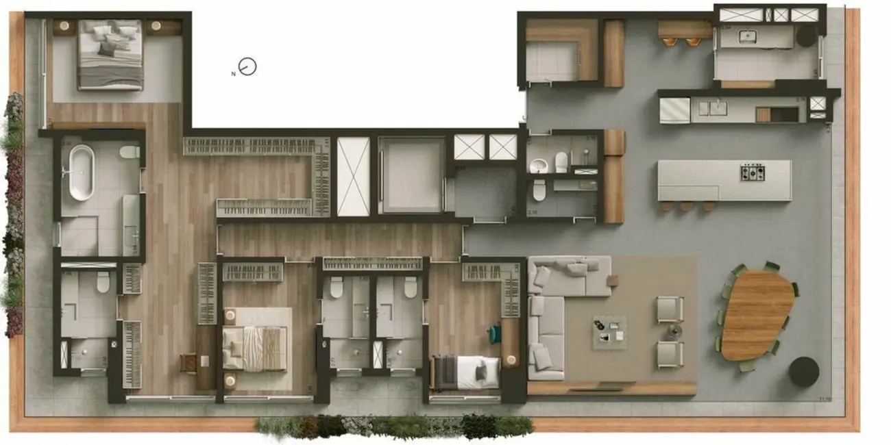 Foto 3 de Apartamento com 4 quartos à venda, 245m2 em Jardim Europa, São Paulo - SP