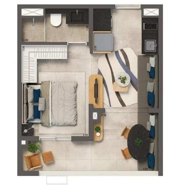 Foto 8 de Apartamento com 2 quartos à venda, 38m2 em Brooklin Paulista, São Paulo - SP