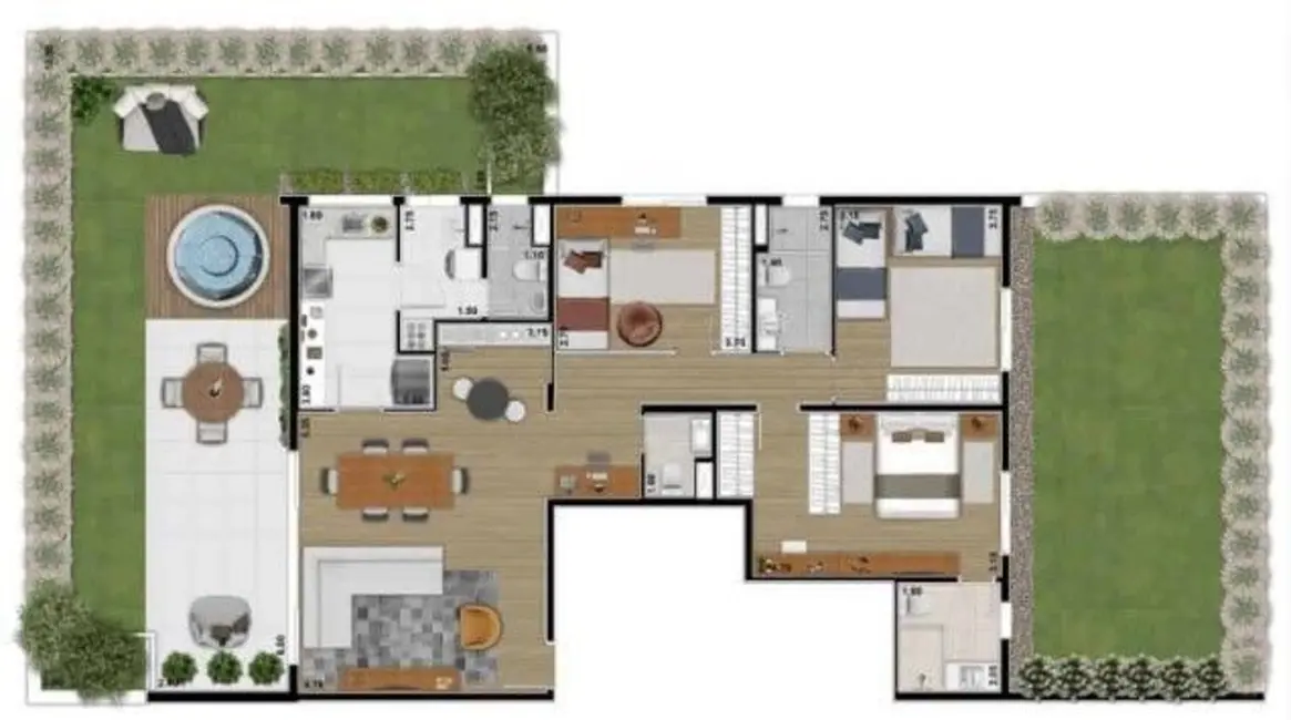 Apartamento com 3 quartos à venda, 132m2 em Alto de Pinheiros, São Paulo - SP - imagem 7 Foto 7 de Apartamento com 3 quartos à venda, 132m2 em Alto de Pinheiros, São Paulo - SP