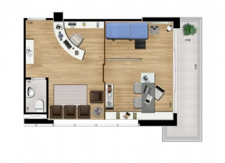 Foto 2 de Sala Comercial à venda, 42m2 em Jardim do Mar, Sao Bernardo Do Campo - SP