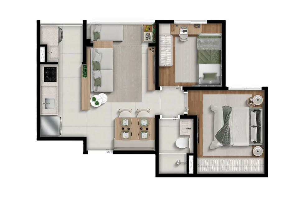 Foto 2 de Apartamento com 2 quartos à venda, 35m2 em Vila Prudente, São Paulo - SP
