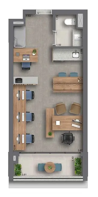 Foto 4 de Sala Comercial à venda, 37m2 em Brooklin Paulista, São Paulo - SP