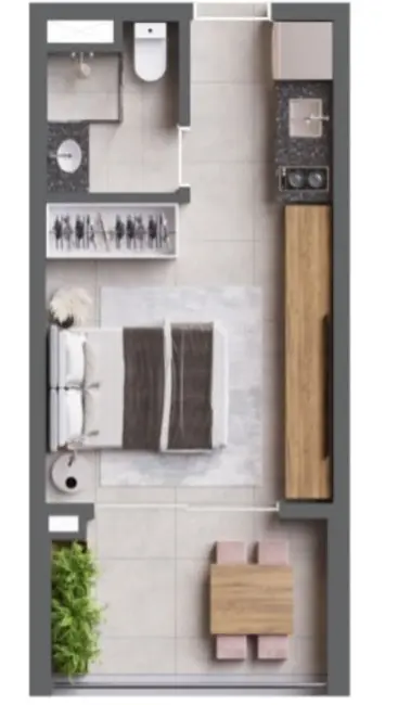 Foto 7 de Kitnet com 1 quarto à venda, 39m2 em Vila Clementino, São Paulo - SP