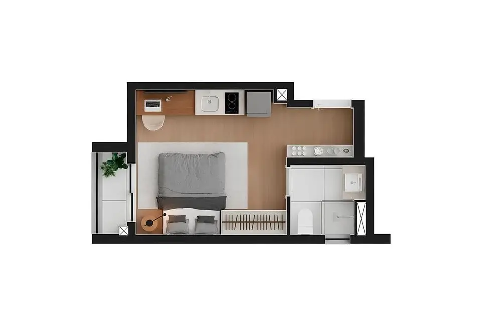 Apartamento com 1 quarto à venda, 33m2 em Consolação, São Paulo - SP - imagem 8 Foto 8 de Apartamento com 1 quarto à venda, 33m2 em Consolação, São Paulo - SP