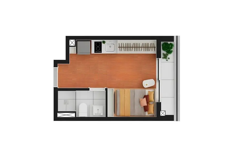 Apartamento com 1 quarto à venda, 49m2 em Consolação, São Paulo - SP - imagem 9 Foto 9 de Apartamento com 1 quarto à venda, 49m2 em Consolação, São Paulo - SP