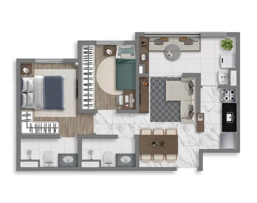 Foto 6 de Apartamento com 2 quartos à venda, 48m2 em Vila Prudente, São Paulo - SP