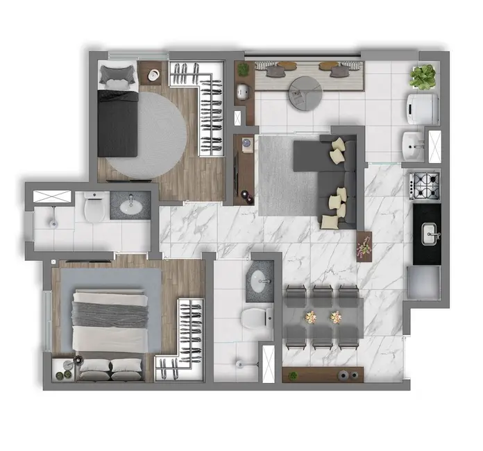 Foto 9 de Apartamento com 2 quartos à venda, 48m2 em Vila Prudente, São Paulo - SP