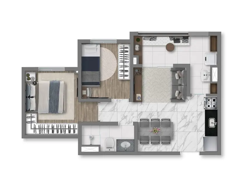 Foto 3 de Apartamento com 2 quartos à venda, 48m2 em Vila Prudente, São Paulo - SP