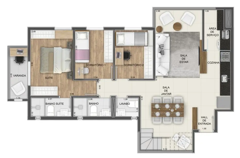 Apartamento com 3 quartos à venda, 83m2 em Vila Floresta, Santo Andre - SP - imagem 9 Foto 9 de Apartamento com 3 quartos à venda, 83m2 em Vila Floresta, Santo Andre - SP