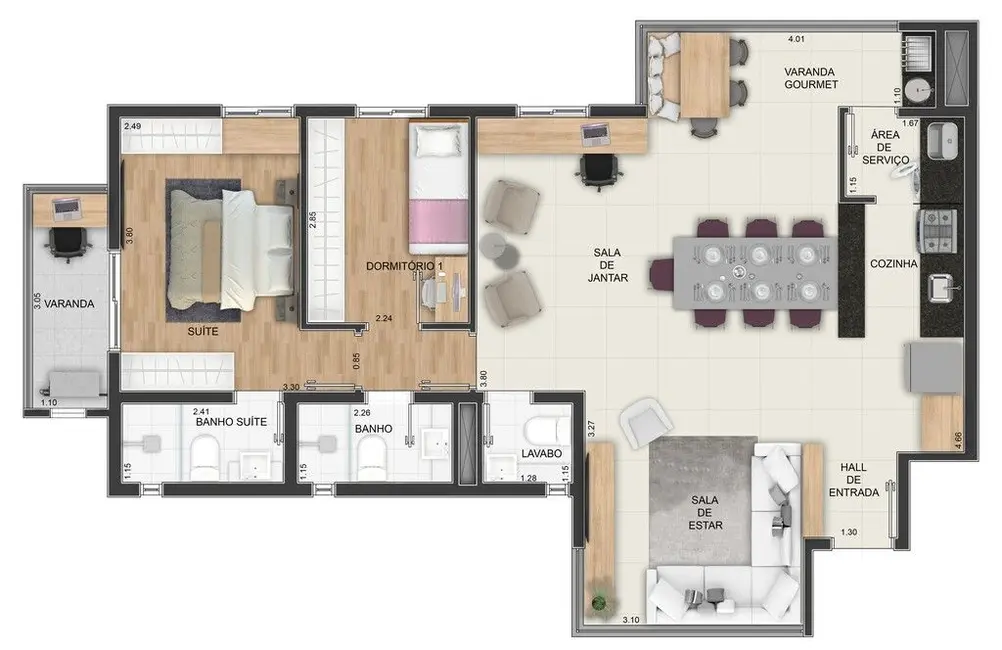 Apartamento com 3 quartos à venda, 83m2 em Vila Floresta, Santo Andre - SP - imagem 3 Foto 3 de Apartamento com 3 quartos à venda, 83m2 em Vila Floresta, Santo Andre - SP