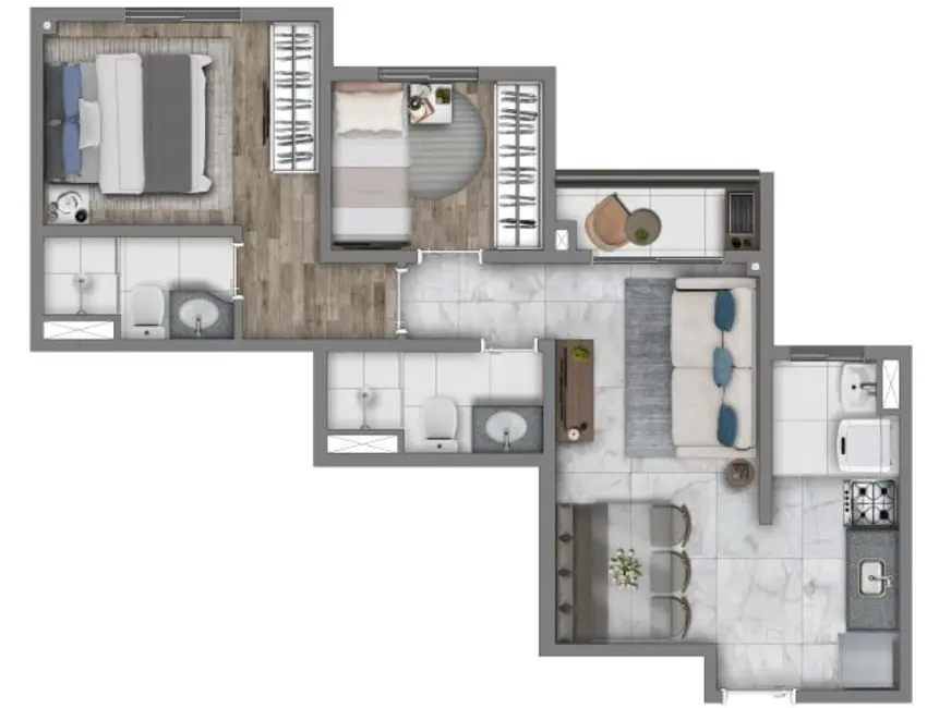 Foto 3 de Apartamento com 3 quartos à venda, 55m2 em Vila Nova Cachoeirinha, São Paulo - SP