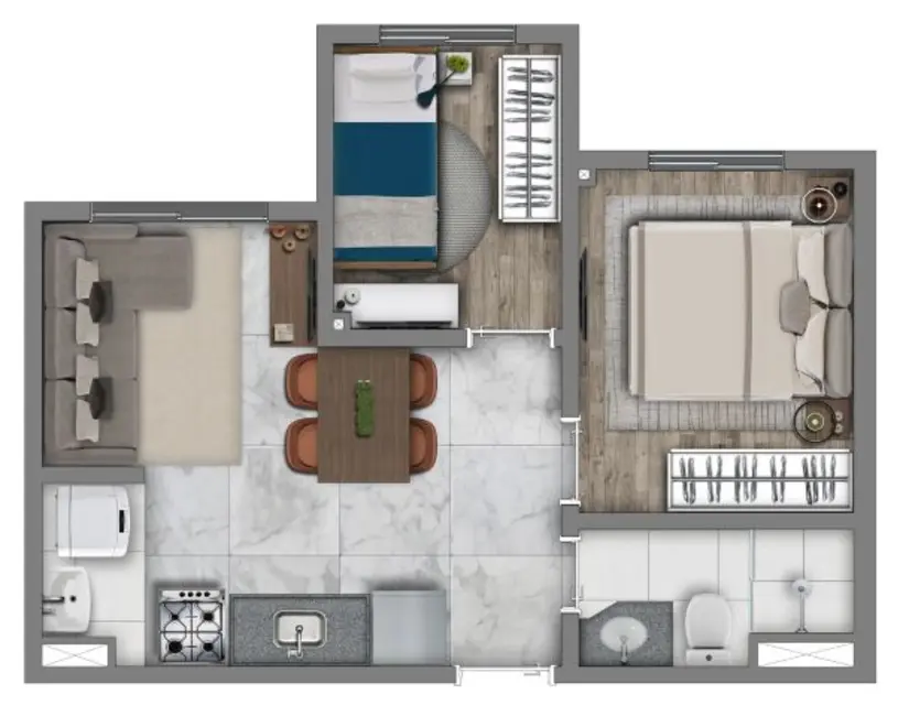 Foto 8 de Apartamento com 3 quartos à venda, 55m2 em Vila Nova Cachoeirinha, São Paulo - SP