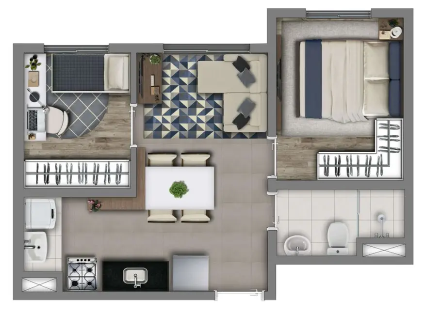 Apartamento com 2 quartos à venda, 36m2 em Vila Guilherme, São Paulo - SP - imagem 3 Foto 3 de Apartamento com 2 quartos à venda, 36m2 em Vila Guilherme, São Paulo - SP