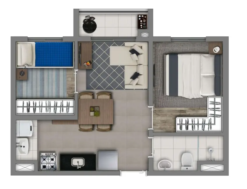 Apartamento com 2 quartos à venda, 36m2 em Vila Guilherme, São Paulo - SP - imagem 7 Foto 7 de Apartamento com 2 quartos à venda, 36m2 em Vila Guilherme, São Paulo - SP