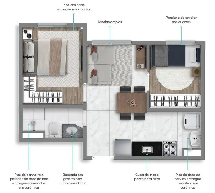 Apartamento com 3 quartos à venda, 96m2 em Santana, São Paulo - SP - imagem 6 Foto 6 de Apartamento com 3 quartos à venda, 96m2 em Santana, São Paulo - SP