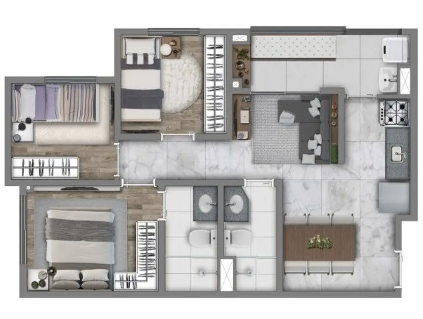 Foto 1 de Apartamento com 3 quartos à venda, 55m2 em Casa Verde, São Paulo - SP