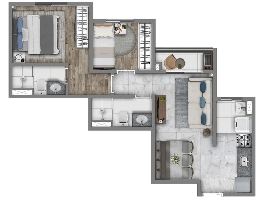 Foto 3 de Apartamento com 3 quartos à venda, 55m2 em Casa Verde, São Paulo - SP