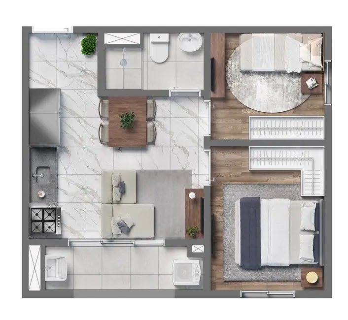 Apartamento com 2 quartos à venda, 32m2 em Água Branca, São Paulo - SP - imagem 4 Foto 4 de Apartamento com 2 quartos à venda, 32m2 em Água Branca, São Paulo - SP