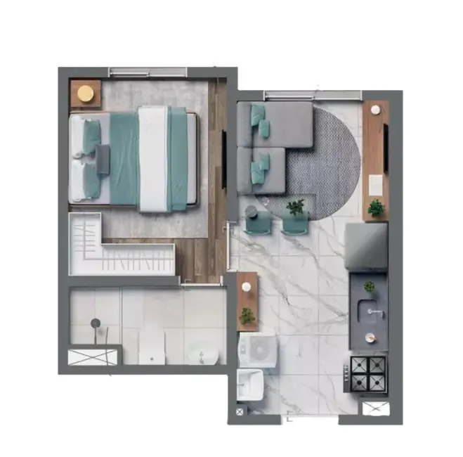 Foto 7 de Apartamento com 1 quarto à venda, 24m2 em Vila Palmeiras, São Paulo - SP