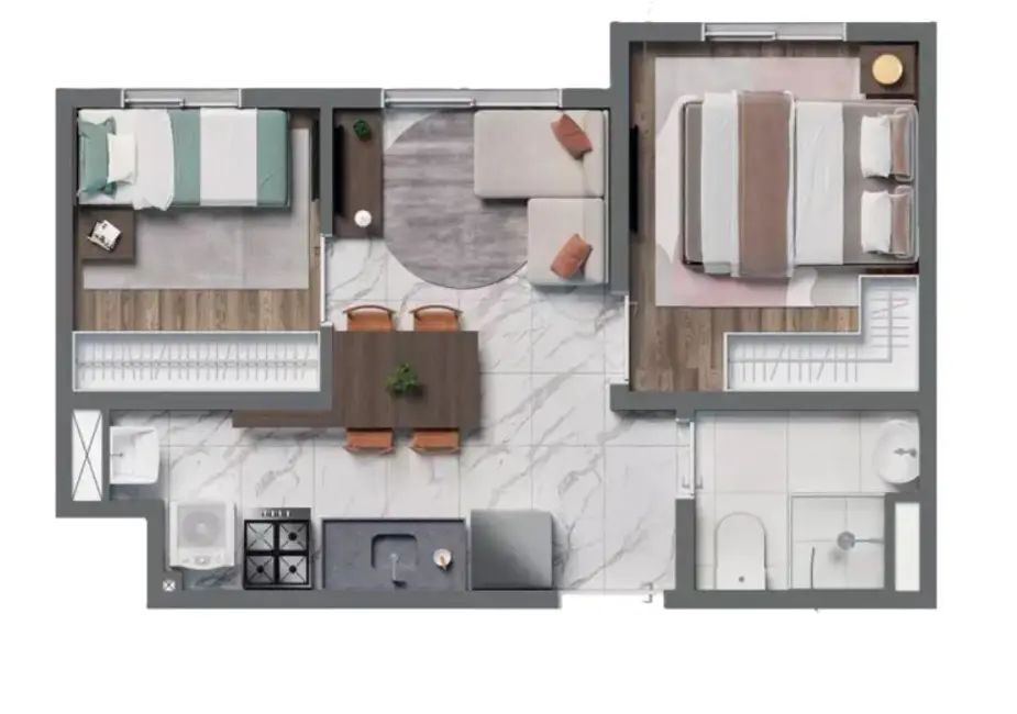Foto 2 de Apartamento com 1 quarto à venda, 24m2 em Vila Palmeiras, São Paulo - SP