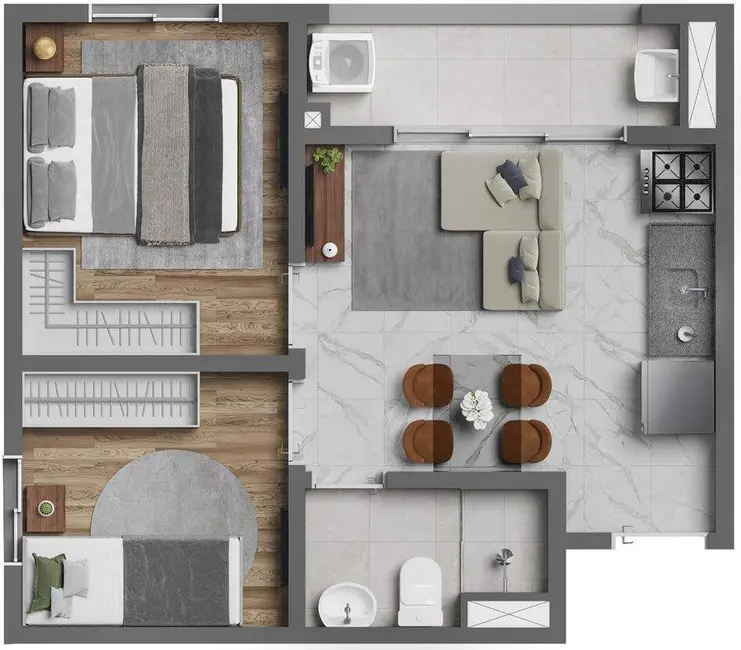 Foto 3 de Apartamento com 1 quarto à venda, 24m2 em Jardim Piratininga, São Paulo - SP