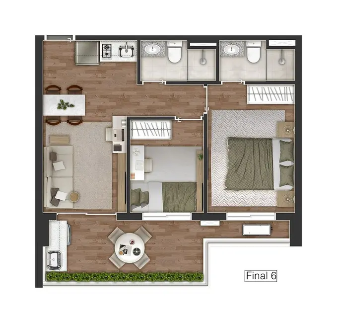 Foto 2 de Apartamento com 2 quartos à venda, 50m2 em Vila Mariana, São Paulo - SP
