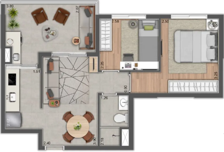 Apartamento com 2 quartos à venda, 52m2 em Belenzinho, São Paulo - SP - imagem 8 Foto 8 de Apartamento com 2 quartos à venda, 52m2 em Belenzinho, São Paulo - SP