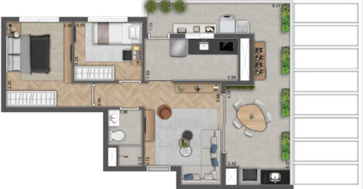 Apartamento com 2 quartos à venda, 52m2 em Belenzinho, São Paulo - SP - imagem 6 Foto 6 de Apartamento com 2 quartos à venda, 52m2 em Belenzinho, São Paulo - SP