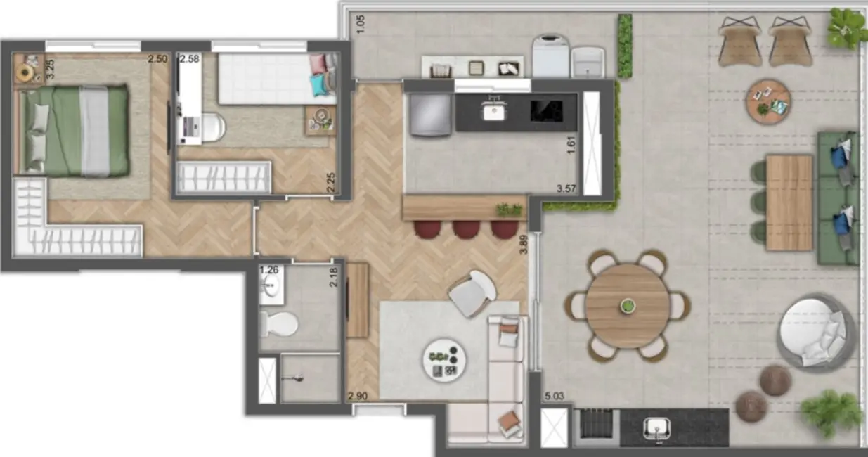 Apartamento com 2 quartos à venda, 52m2 em Belenzinho, São Paulo - SP - imagem 5 Foto 5 de Apartamento com 2 quartos à venda, 52m2 em Belenzinho, São Paulo - SP