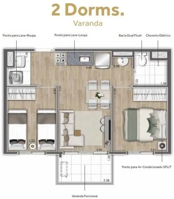 Foto 1 de Apartamento com 2 quartos à venda, 35m2 em Planalto Paulista, São Paulo - SP