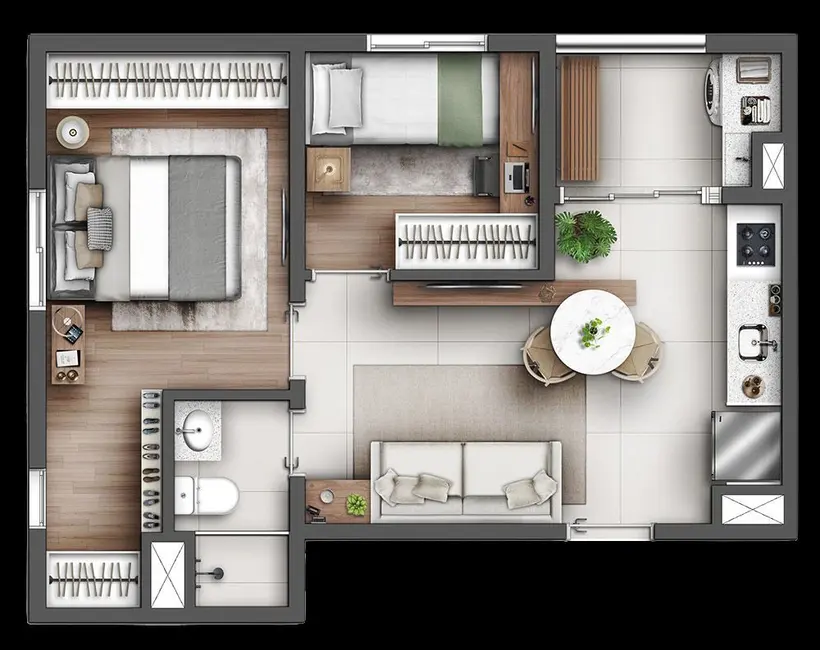 Apartamento com 2 quartos à venda, 38m2 em São Paulo - SP - imagem 3 Foto 3 de Apartamento com 2 quartos à venda, 38m2 em São Paulo - SP