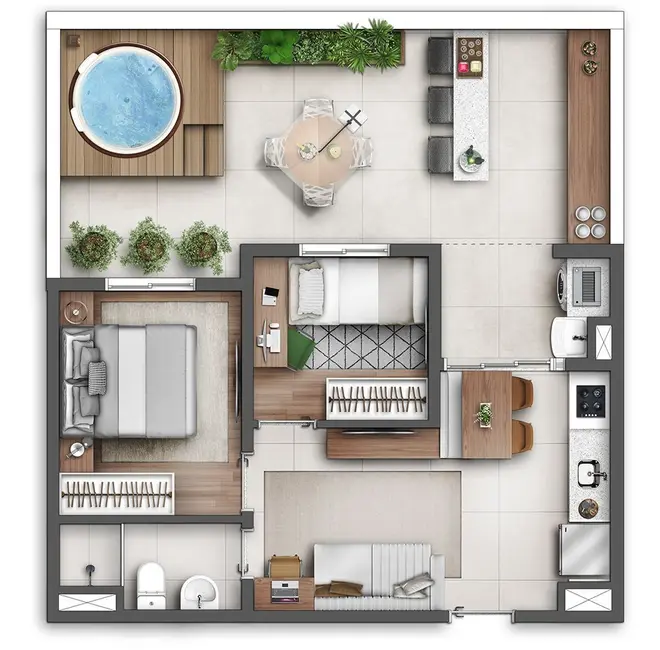 Apartamento com 2 quartos à venda, 38m2 em São Paulo - SP - imagem 5 Foto 5 de Apartamento com 2 quartos à venda, 38m2 em São Paulo - SP