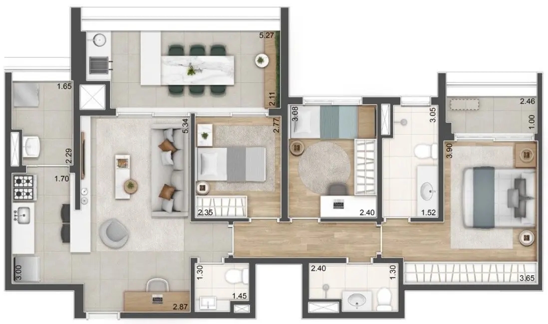Apartamento com 3 quartos à venda, 129m2 em Santo Amaro, São Paulo - SP - imagem 1 Foto 1 de Apartamento com 3 quartos à venda, 129m2 em Santo Amaro, São Paulo - SP